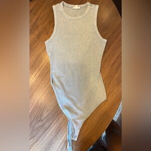 Vici Bodysuit (Grey Wash)
